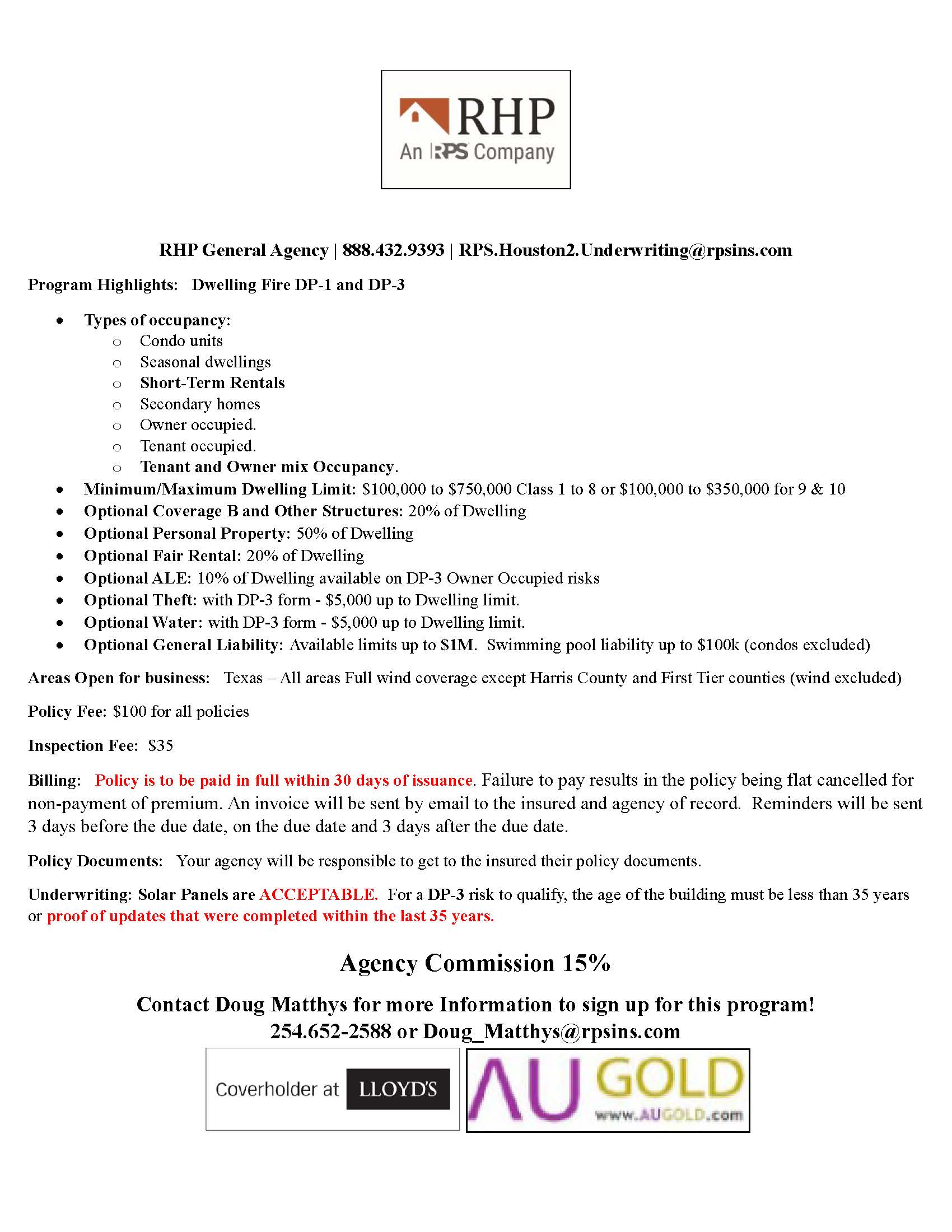AU Gold Program PDF